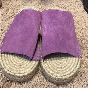 Purple slip on